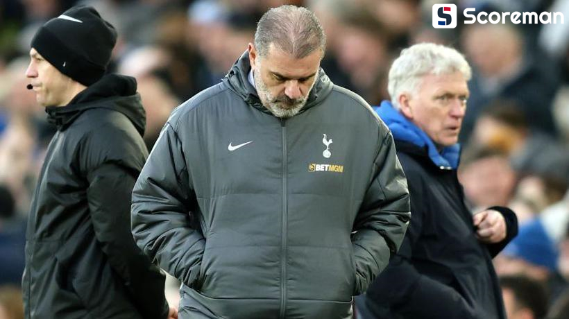 토트넘, 에버턴전에 2-3 패배...EPL 3연패 수령→15위 추락